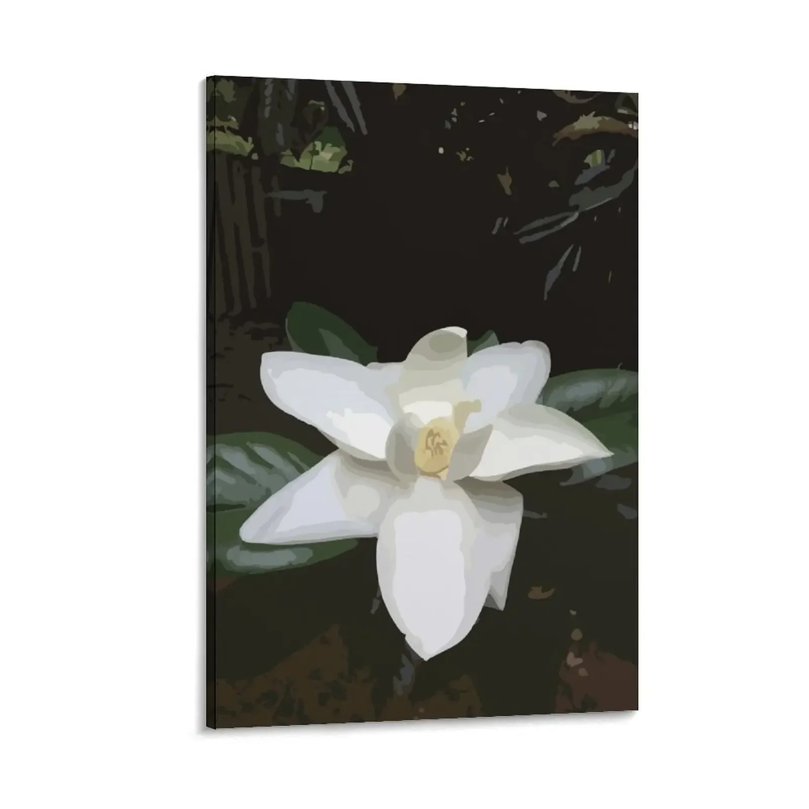 

Magnolia Tree Flower Vector Portrait Canvas Painting home decor anime figure Bedroom deco aesthetic room decoration