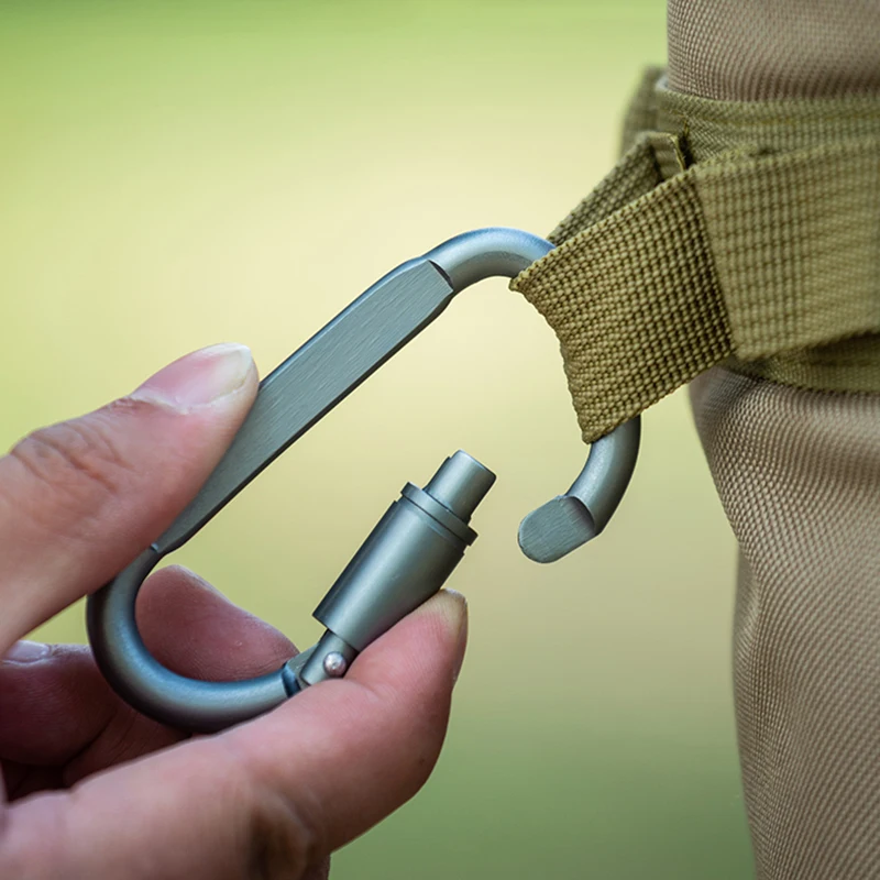 3 قطعة/6 قطعة/12ps حلقة تسلق مجموعة لمفتاح التخييم بقاء EDC في الهواء الطلق المفاتيح كليب سبائك الألومنيوم التكتيكية حلقة تسلق هوك حلقة تسلق