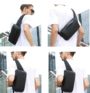 BANGE  Men Anti Theft Waterproof toiletry wash bag travel high quality men toiletry bag