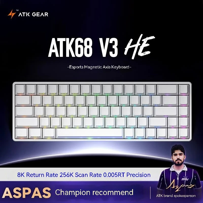 ATK68 V3 HE ゲーミングキーボード ATK 68 V3 eSports Keyboards | 65% CNC Aluminum – ATK Gaming Gear