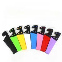 V Shape Cellphone Holder Desktop Mobile Stand Support Holder Mini Portable Foldable Cellphone Display Organizer Holder