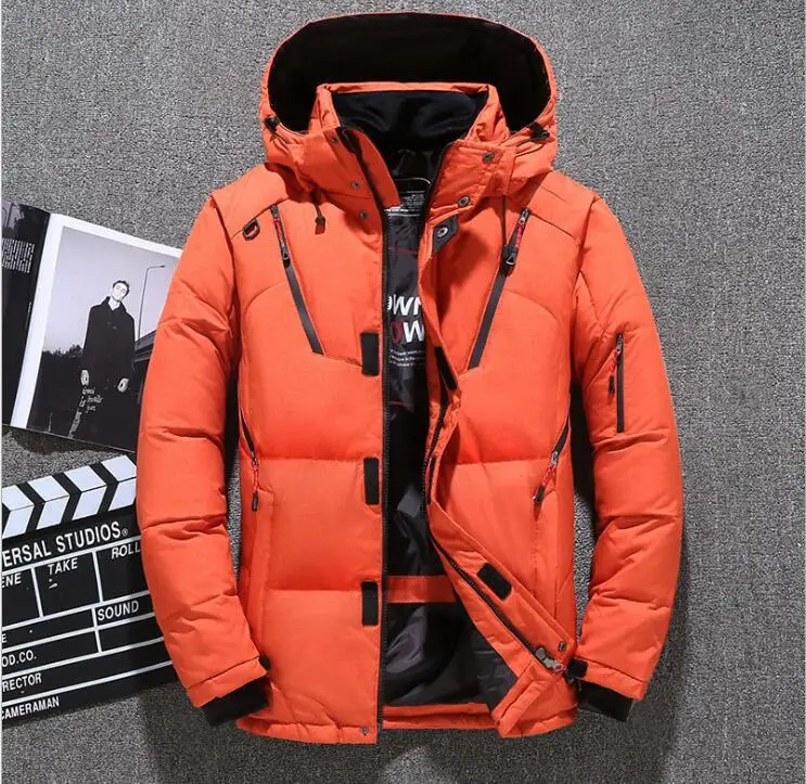 Men's Winter Jacket Short Outdoor Jacket Thickened Large Warm Youth Coats Trendy Parkas Men Clothing Down Coats Padding