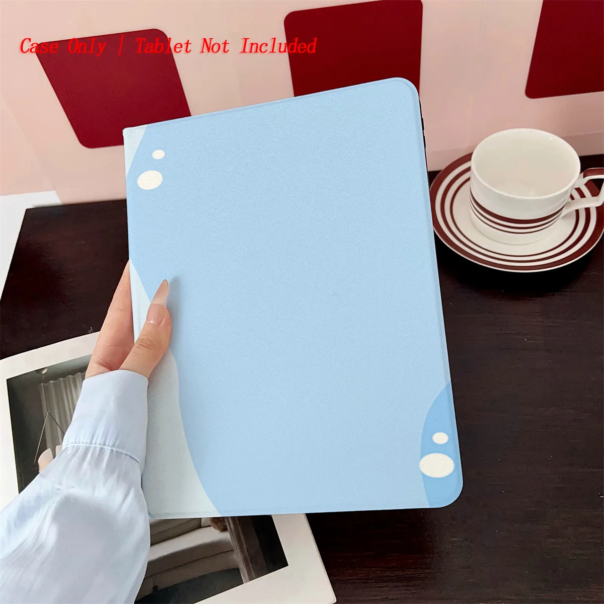 

Natural Blue Watercourse Design iPad Case for Air 5 10.9 Mini 7 8.3 11th Gen 10.2 Anti-Scratch Auto Wake/Sleep