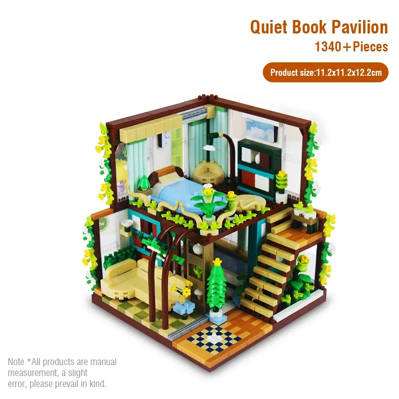 Hausbausteine-Set für Erwachsene, Appartment Street View, Konstruktionsspielzeug, DIY-Set, Heimdekoration, Weihnachtsgeschenk für Kinder