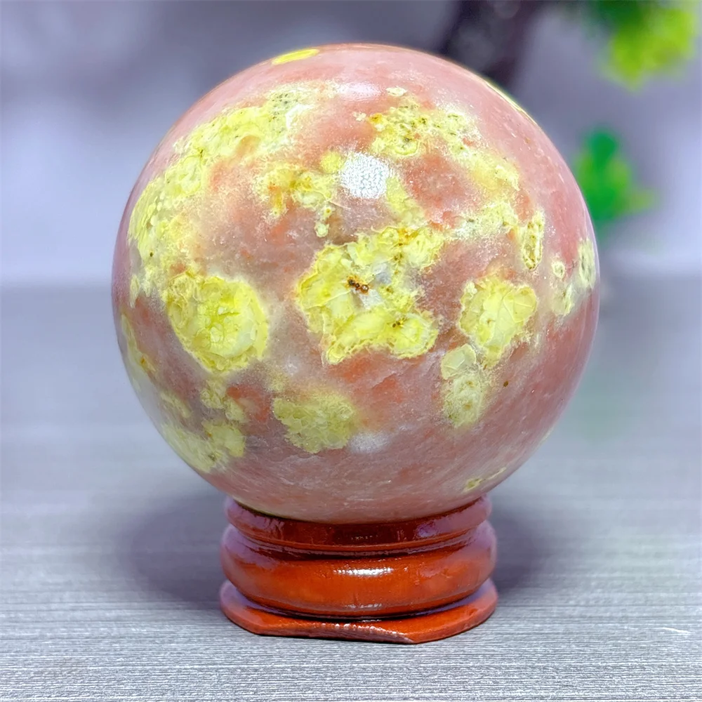 Pink Green Tourmaline Sphere Natural Crystal Home Decoritems Room decor Luck Quartz Stone Garden Reiki Healing Energy Love Gifts
