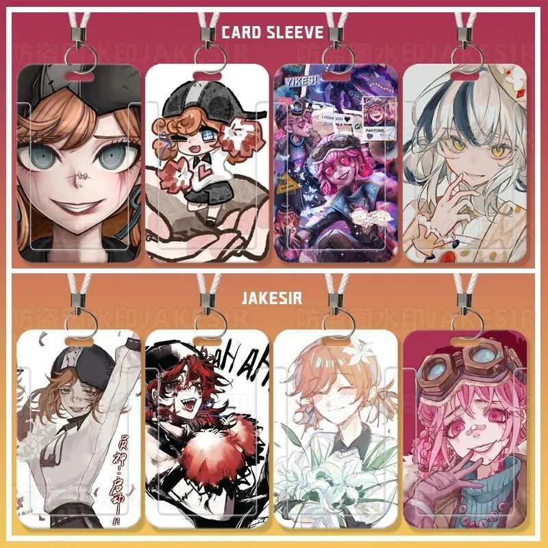 2025 Anime Identity V [Cheerleader] Card Badge Holder With Lolitchain Chain Hang Rope Key Rings Japanese Keychains Gift