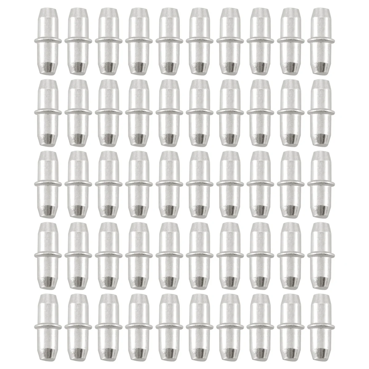 50 unidades de clavos de soporte para estante de cortar de madera para armario, 16mm x 5mm