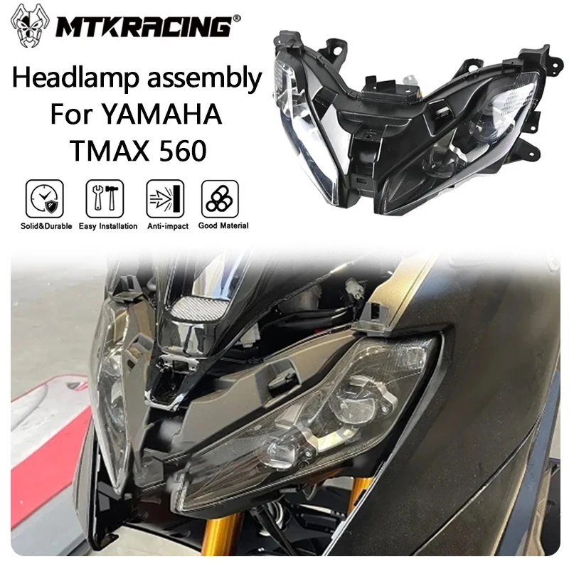 

Налобный фонарь MTKRACING в сборе для YAMAHA TMAX 560 2022-2024, передний налобный фонарь, налобный фонарь в сборе