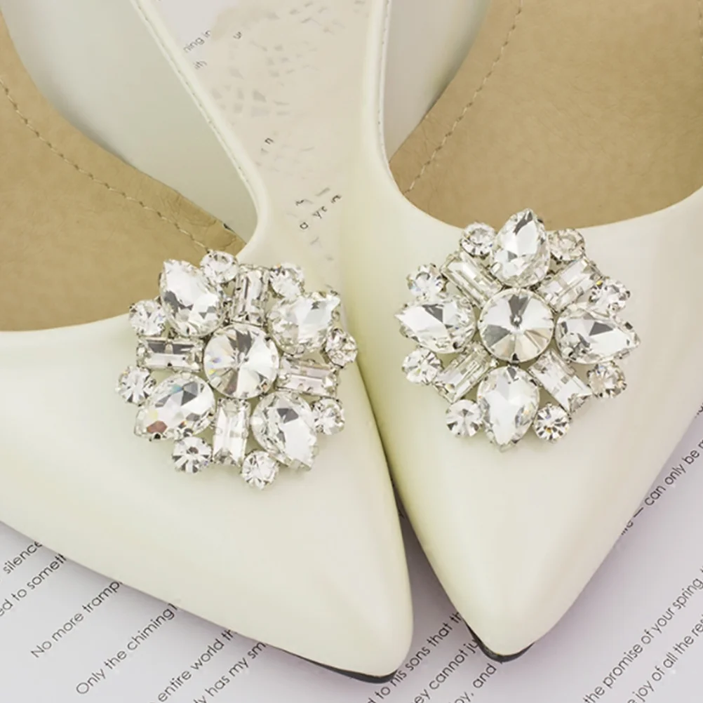 

1 Piece Shiny Crystal Shoe Clip Elegant Buckle for Bridal Wedding Shoes Flats Heels Sandals Pumps Boots Purse Hat Instant