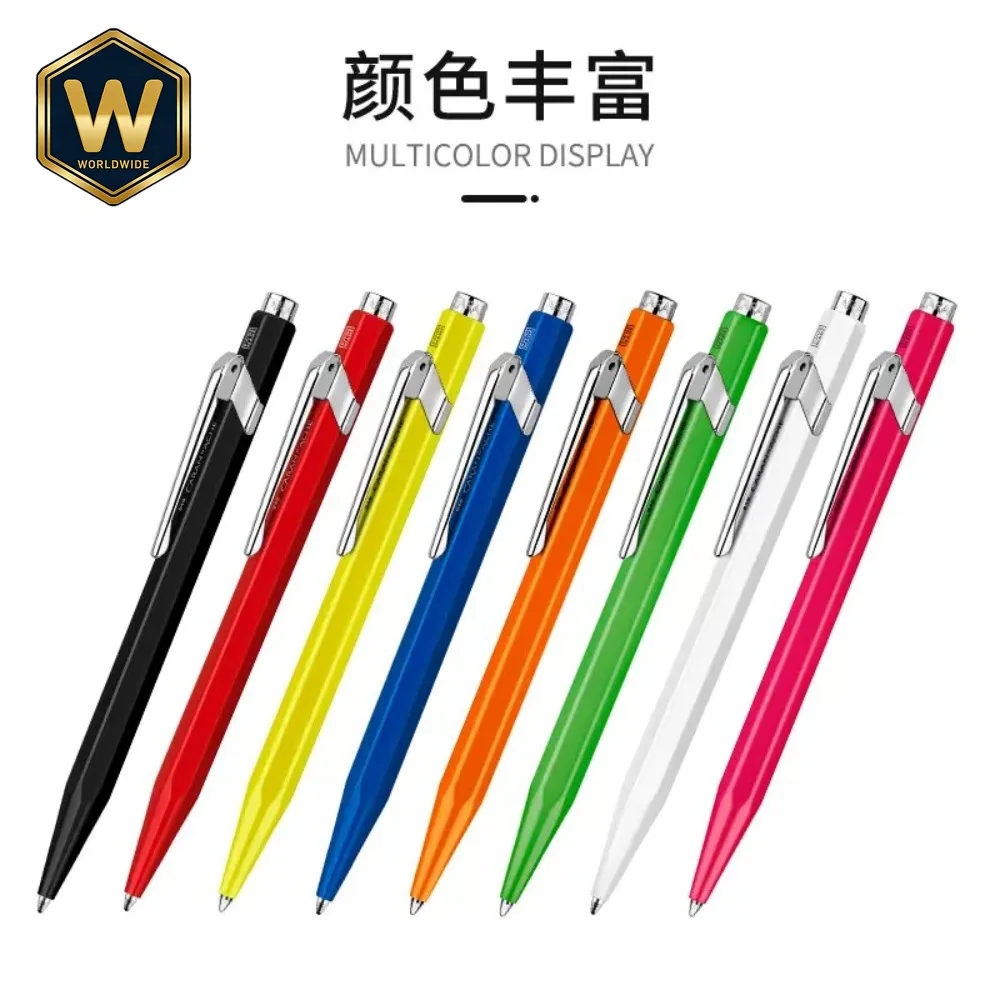 For CARAN D'ACHE 849 Ballpoint Pen Retractable Metal Barrel Premium Business Gift Box