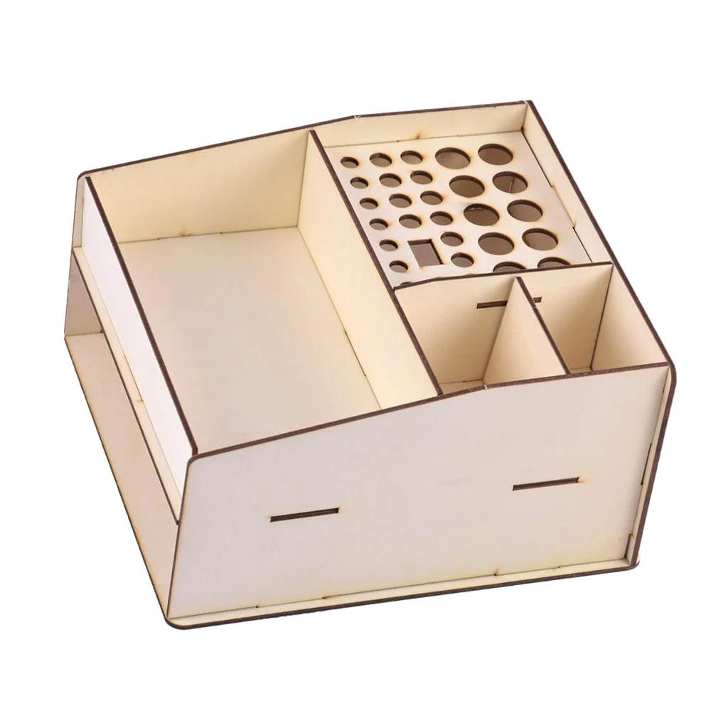 Pigment Ink Bottle Paints Tool Storage Shelf Wooden Organizer Stand for Home Studio Craft DIY