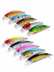 Minnow Fishing Lure 67mm 5g 3D Eyes Crankbait wobbler Artificial Plastic Hard Bait Fishing Tackle