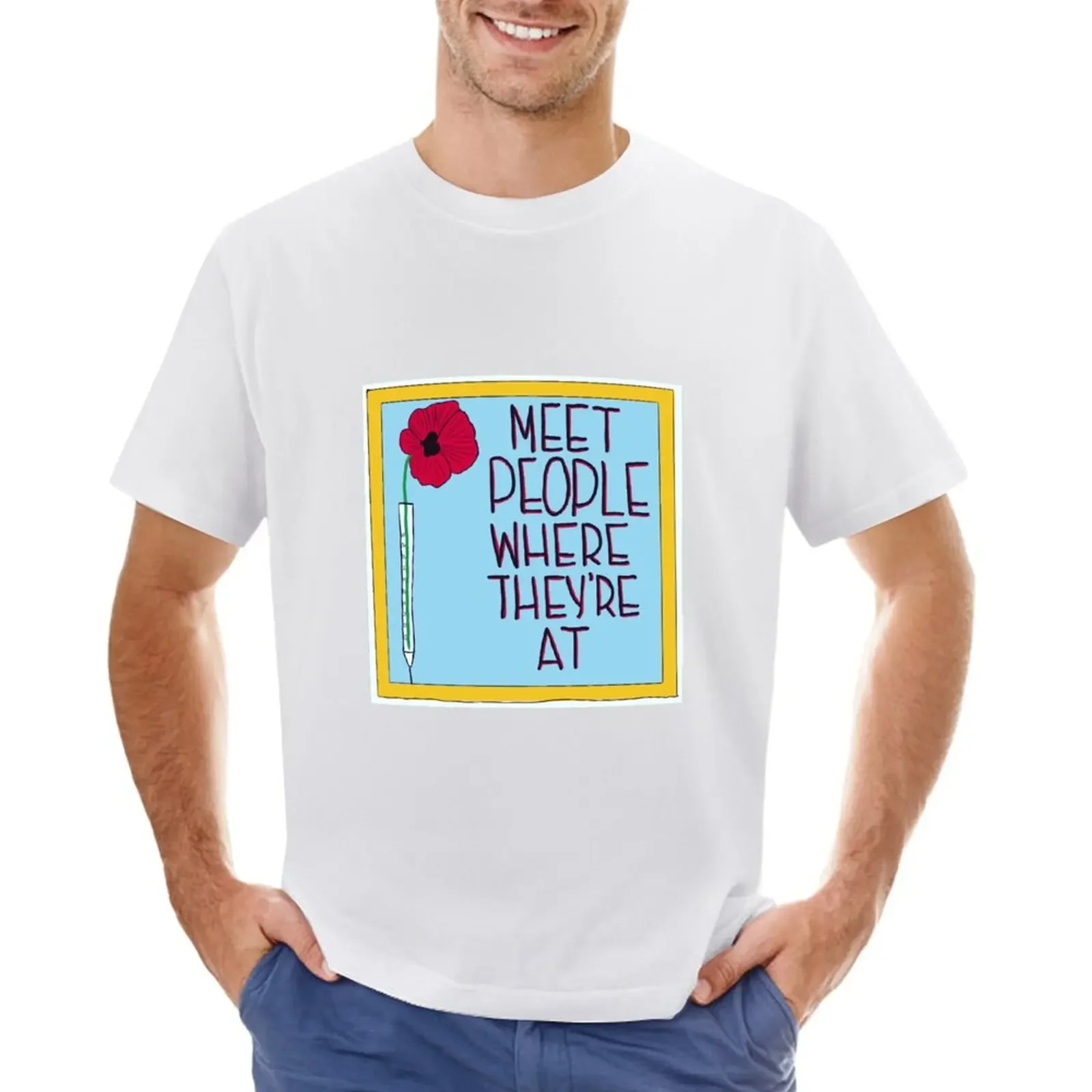 Meet people T-shirt graphics cute clothes hippie clothes mens graphic t-shirts hip hop