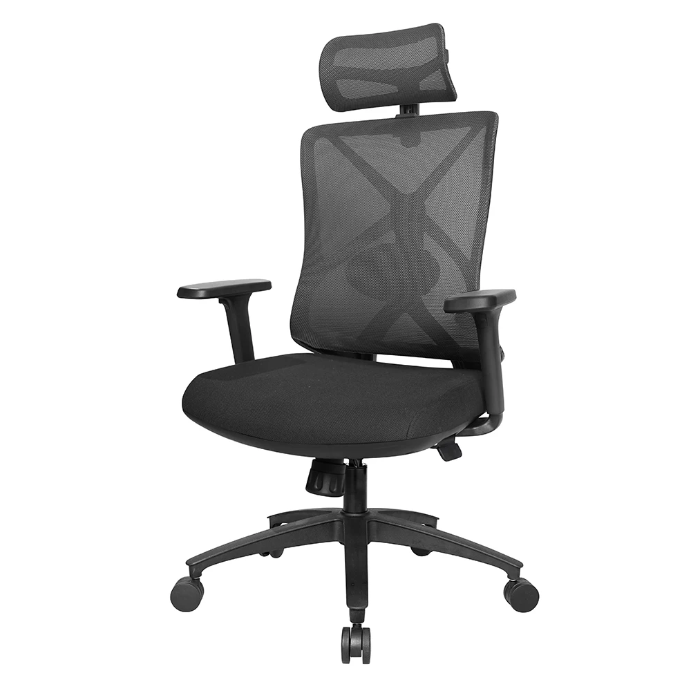

Seat-Modern Design Highback Office Chair with 3D Adjust Armrest Revolving Ergonomic Mesh Lumbar Support Slider