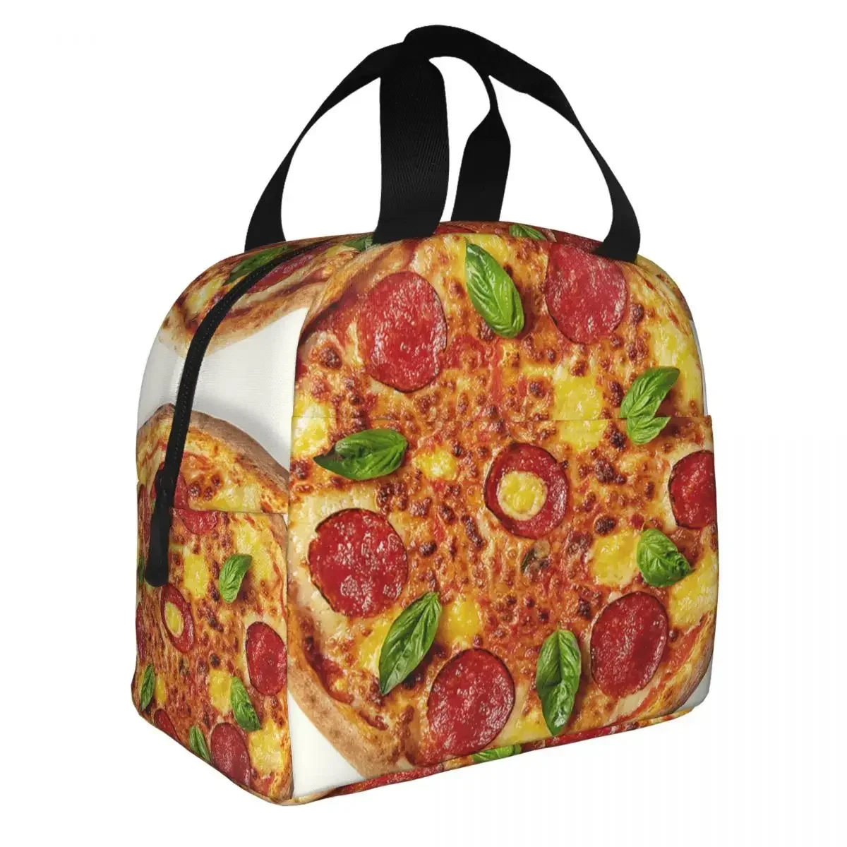 Sac isotherme à motif de pizza italienne, sacs à lunch, récipient thermique, tortilla, fourre-tout alimentaire, boîte à lunch, sacs à main alimentaires, extérieur