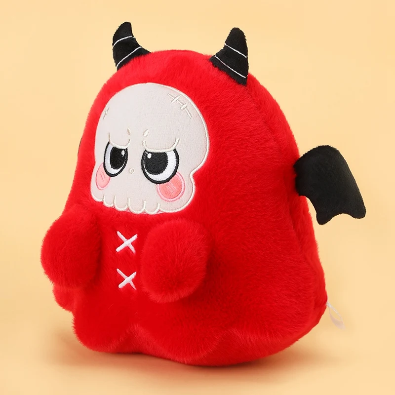 25 سنتيمتر Kawaii الكرتون أنيمي الهيكل العظمي الشيطان ألعاب من نسيج مخملي مضحك الموت ريبر دمية محشوة للأطفال أفخم اليدوية دمية هدية