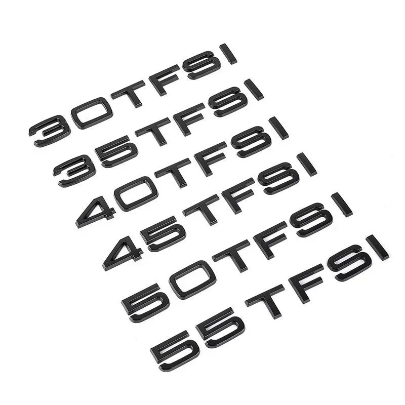 

1pc AUDI ABS 30TFSI 35TFSI 40TFSI 45TFSI 50TFSI 55TFSI 60TFSI Emblem Car Rear Trunk Badge Sticker For A4 A5 A6 A7 A8 Q3 Q5 Q7 Q8