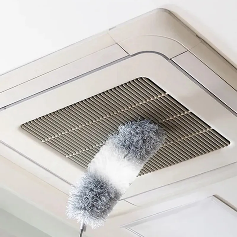 Flexible 1.4M Telescopic Handle Dust Brush For Cleaning Hard-To-Reach Areas In Home And Car- Pipidastr Anti-Static Design