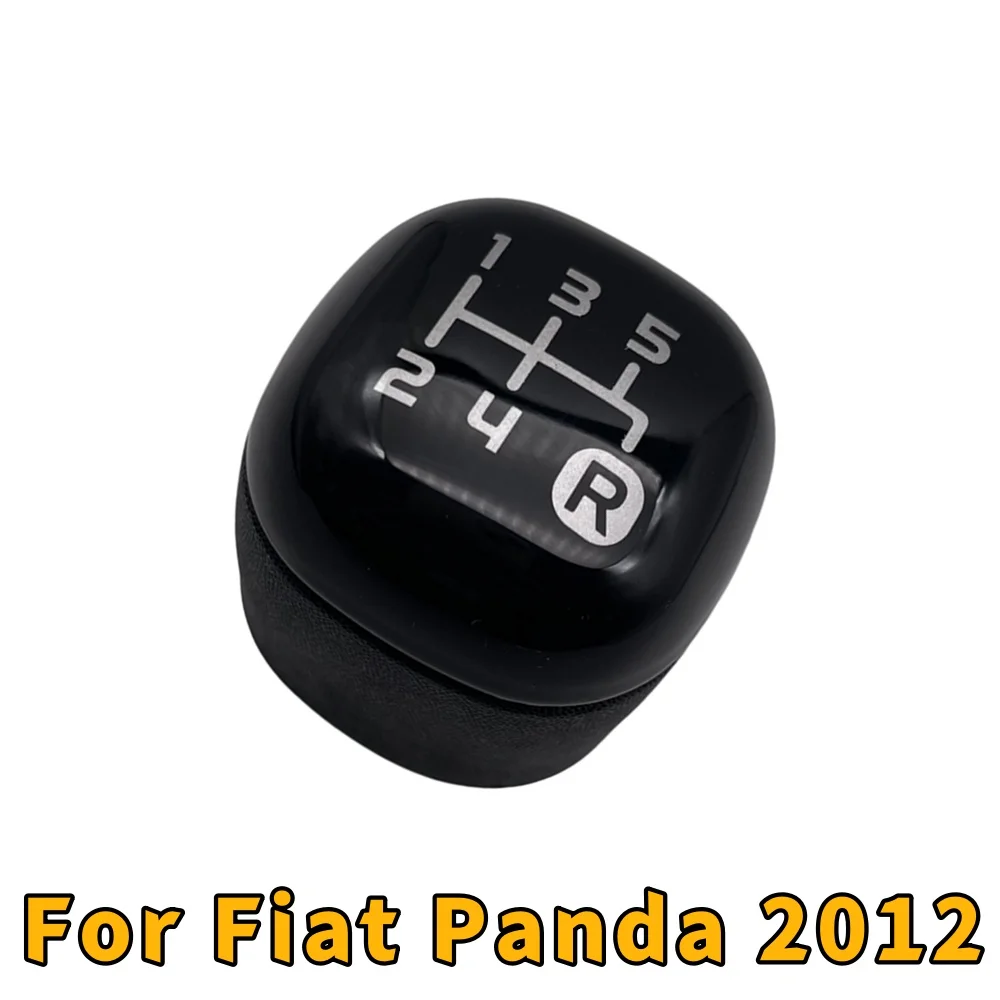 

New 5 Speed Gear Shift Knob Lever Change Gearbox Shifter Plastic For Fiat Panda 2012 Manual Transmission Handle Car accessories
