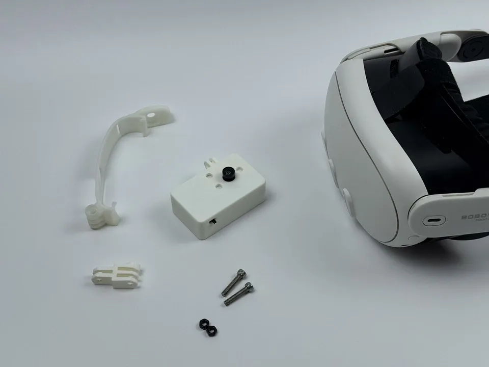 VR Facial Tracker for Meta Quest 2/3 & Pico 4, 63g Wireless/Wired