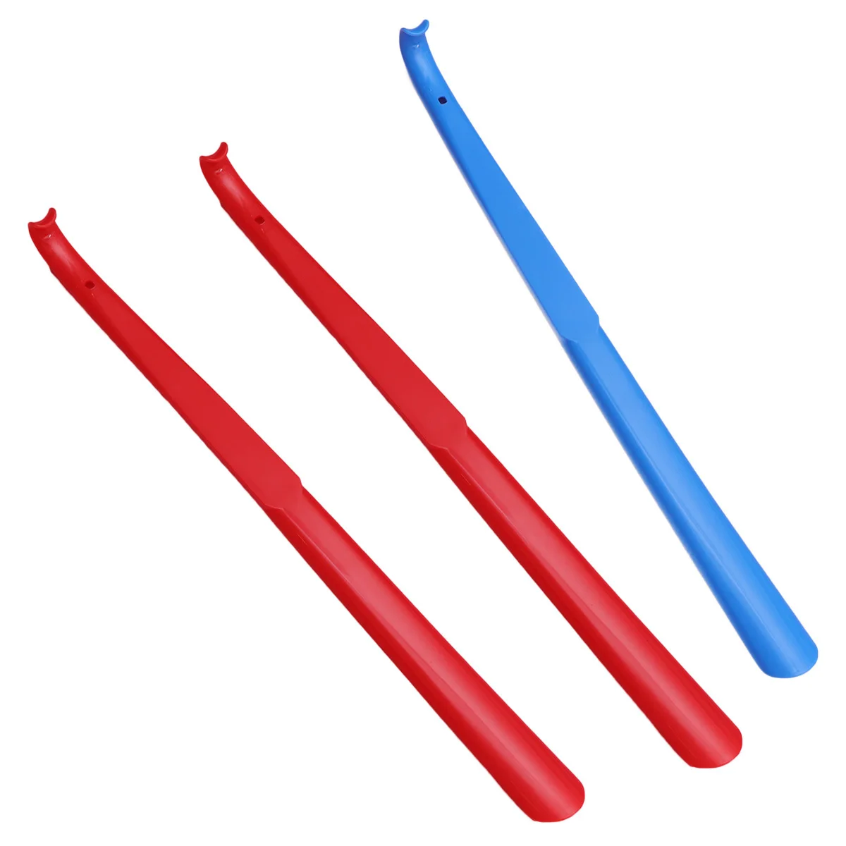 

3pcs 58Cm Plastic Horn Lightweight Ergonomic Shoe Lifter For Home Office Travel Shoe Removal Tool For Men Women Elderly Random