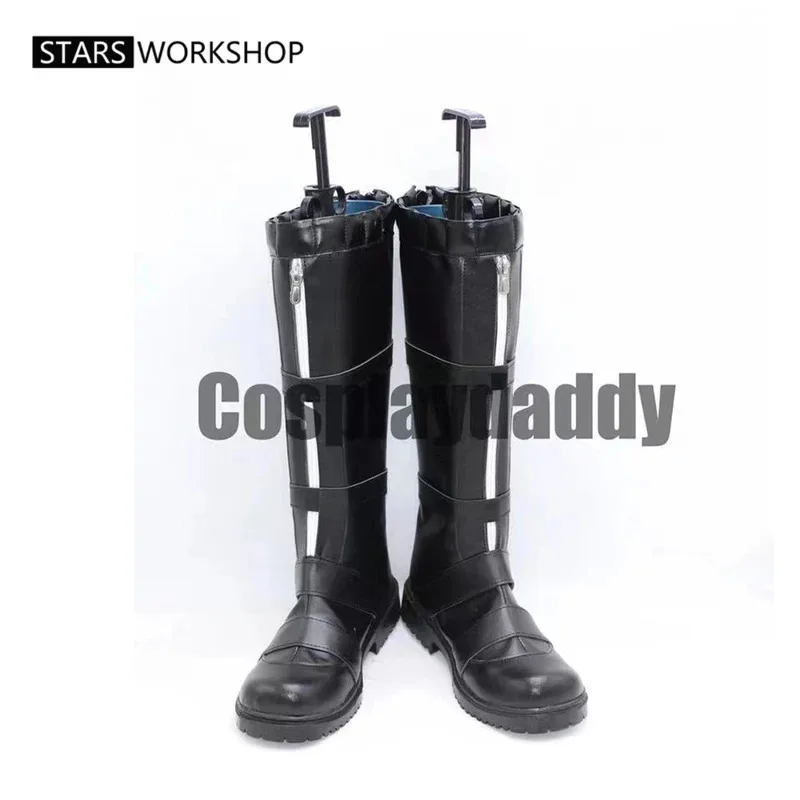 

Anime Danganronpa V3 Killing Harmony Korekiyo Shinguji Cosplay Shoes Black Leather Boots