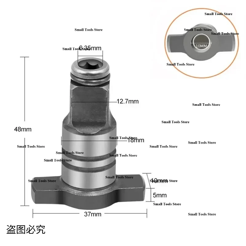 Wrench Spindle Anvil for Electric Brushless Impact Shaft Accessories Refitted Screwdriver Adapter Parkside A1B2 for Dewalt Tools