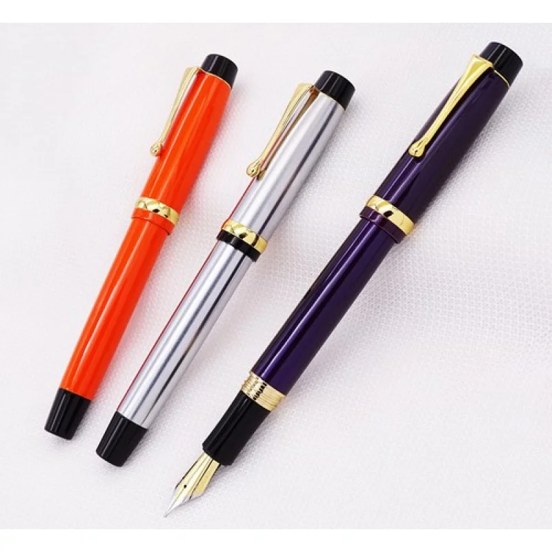 

A+ 3PCS Jinhao 15 Metal Fountain Pen with Golden Clip Fashion Writing Office Pen