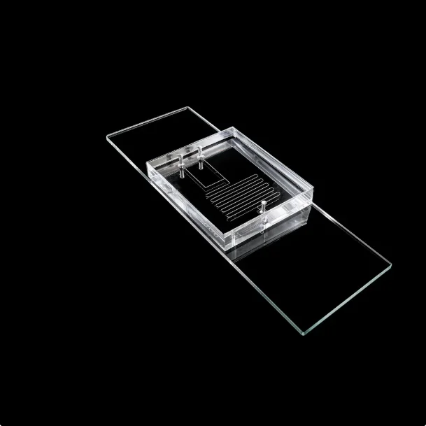 Microfluidic Biological Laboratory Flow-Focusing T-Junction Droplet Microsphere Microemulsion Chip PDMS 50 Microns
