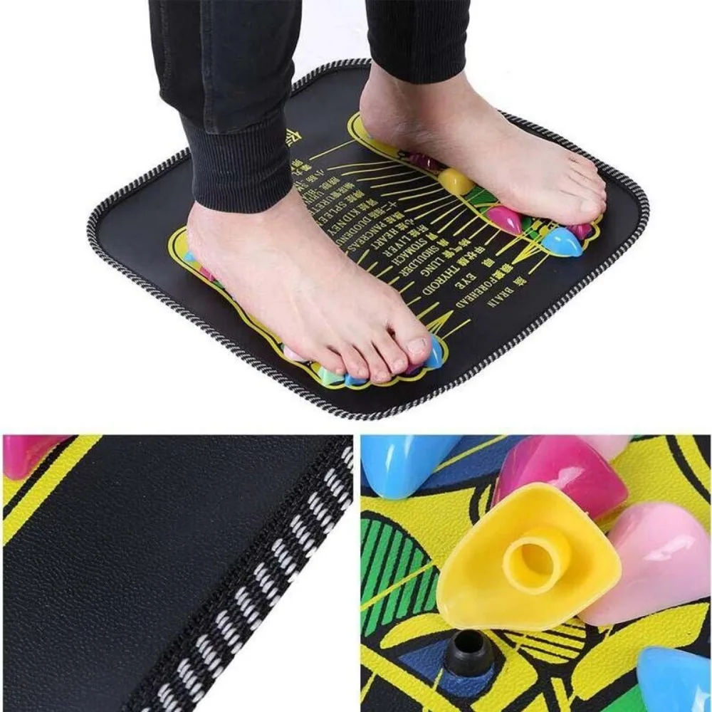 Acupressure Pain Relieve Leg Relaxation Walk Stone Mat Reflexology Walk Foot Massager Massage Pad