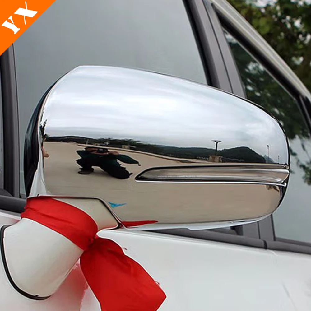 Carbon Chrome Garnish Car Side Door Mirror Frame Rearview Mirror Cover Decoration For Suzuki Ertiga XL7 Accessories 2021-2023