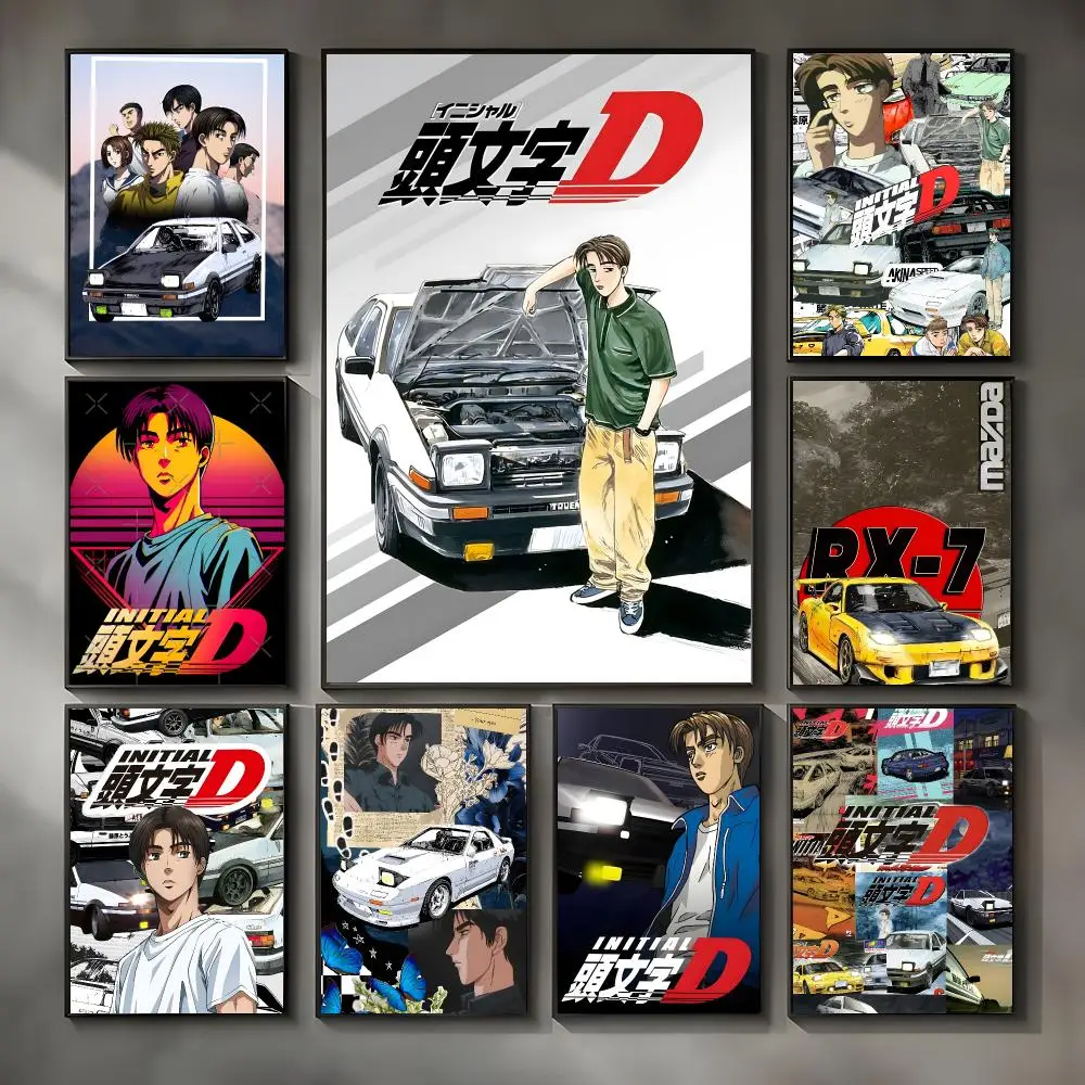 Racing Anime Initial D Poster Modern Interior Wall Decor & Trendy Home Highlights