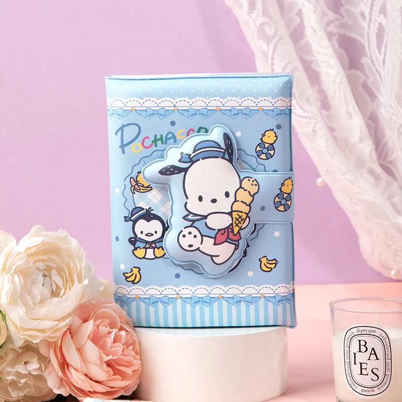 Sanrio Hello Kitty Convenience Book Mymelody Kuromi Cinnamoroll Note Book Cute Paste Notepad Student  Magnetic Buckle Book