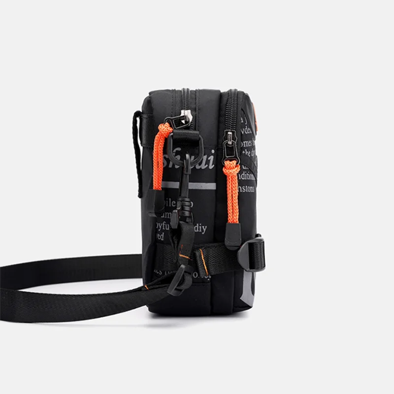Men Small Shoulder Messenger Bag Male Sling Cross Body Purse Bum Hip Belt Bag Fanny Waist Pack Military Fashion Waterproof Nylon