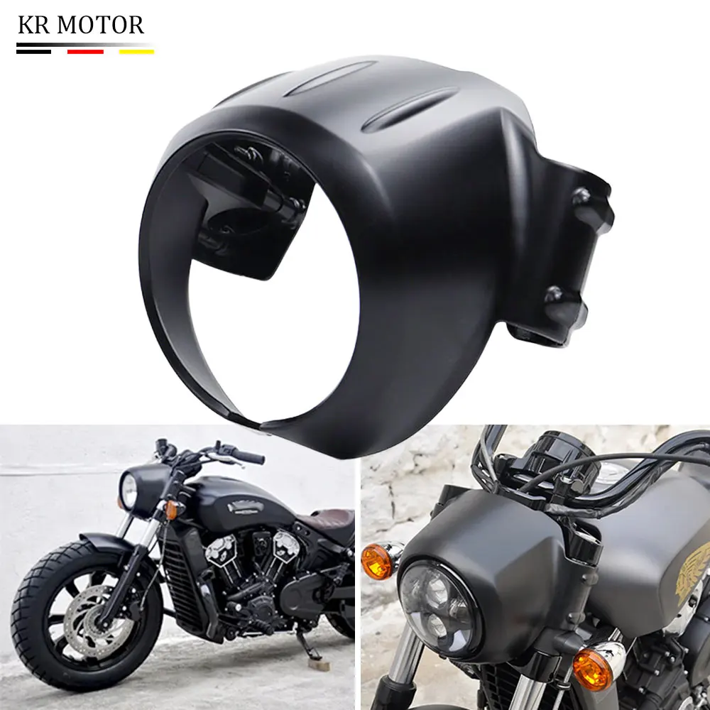 

Motorcycle Headlight Fairing Windshield Bezel Upper Trim Cover Accessories For Indian Scout Sixty Bobber Twenty Rogue 2015-2023