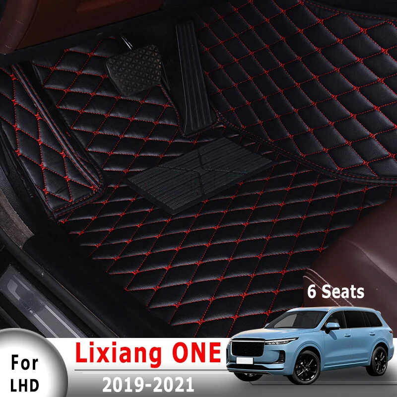 

For Li Auto Lixiang Leading Ideal One 2021 2020 2019 (6 seats) Car Floor Mats Rugs Auto Interior Carpets Accessories Parts Cover