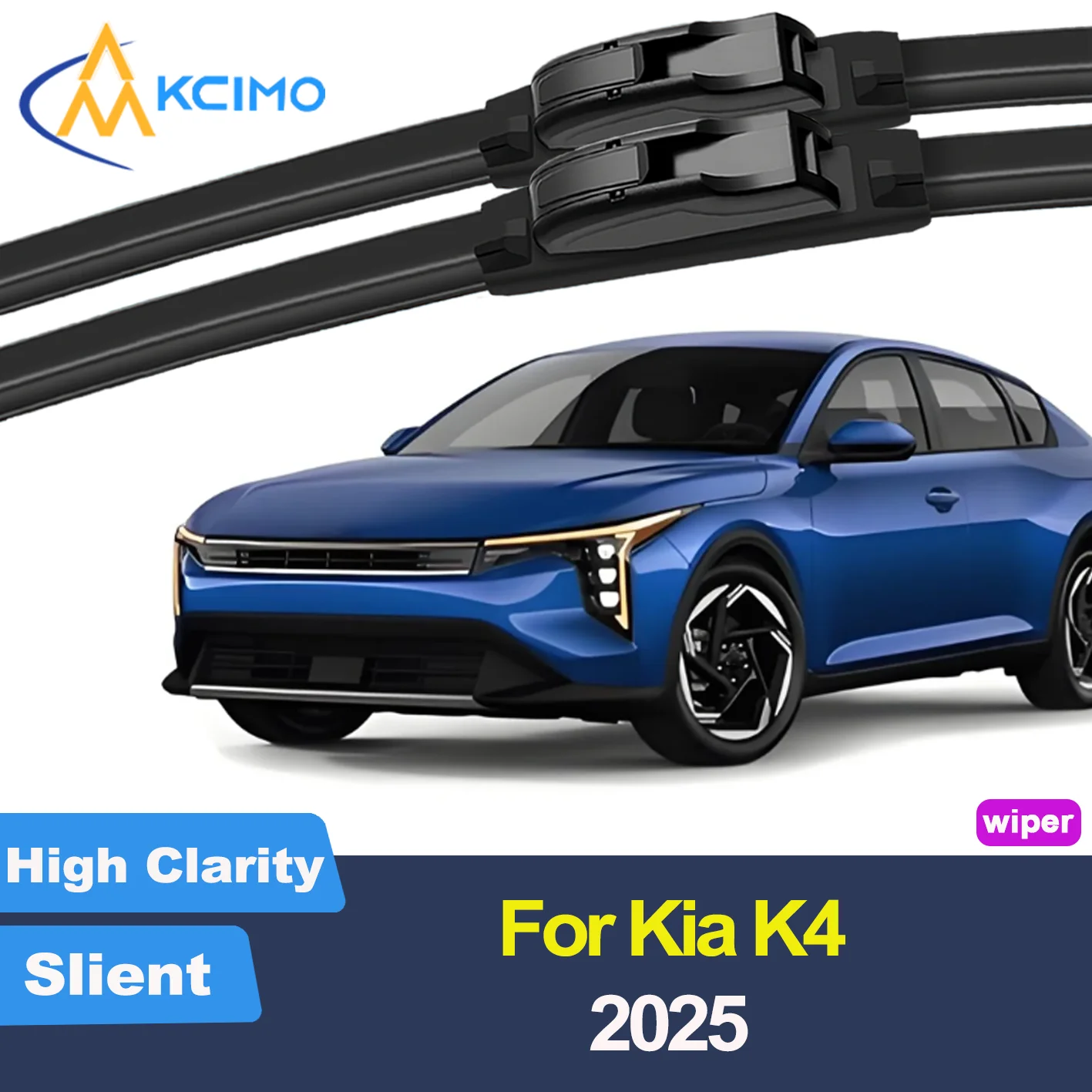 

KCIMO 2PCS New Front Windshield Wiper Blade for Kia K4 CL4 2025 Premuim Front Windshield Auto Wipers Blade Accessories 2025 Year