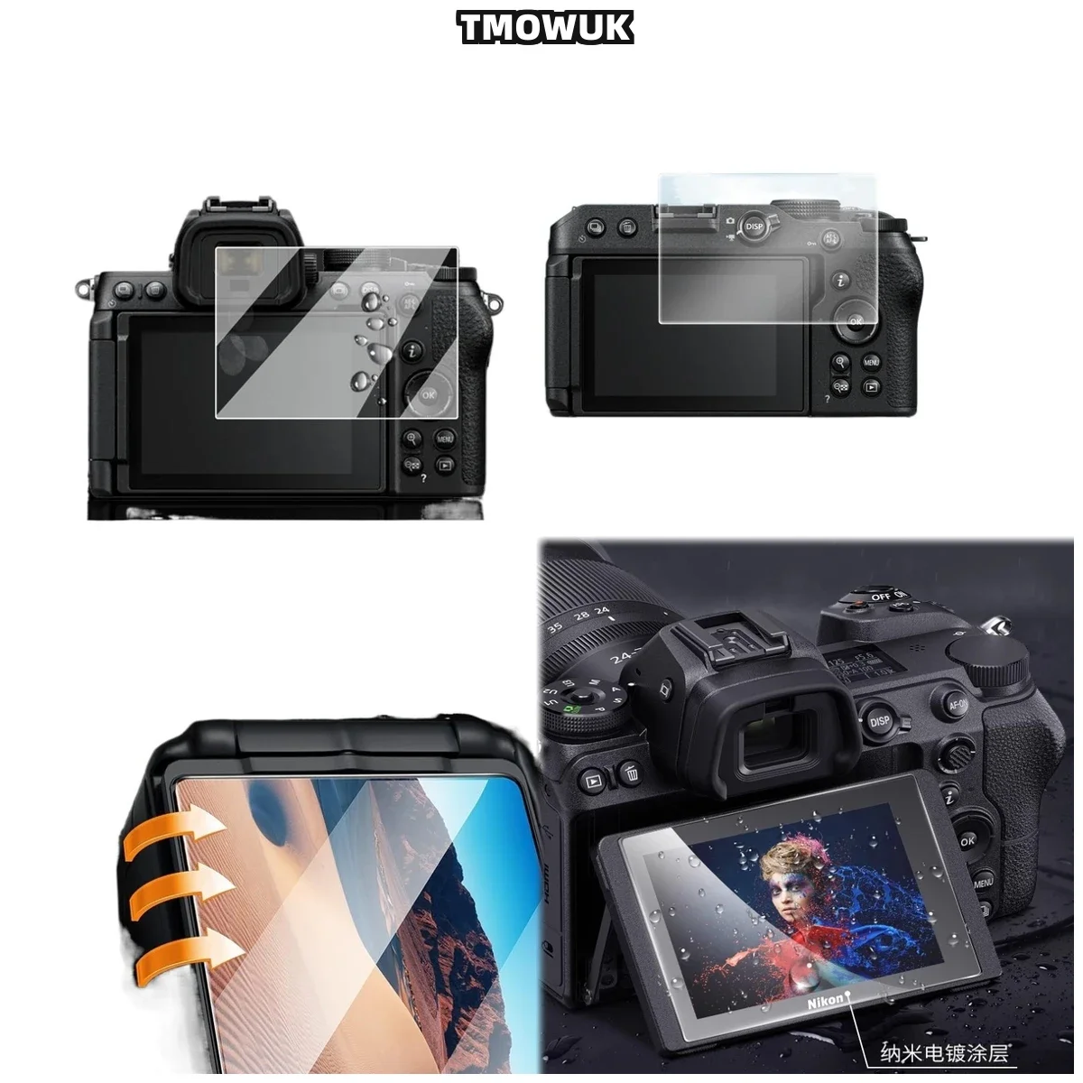 For Nikon Z50, Robust 9H Glass Protection, Ensures Crystal Image Quality