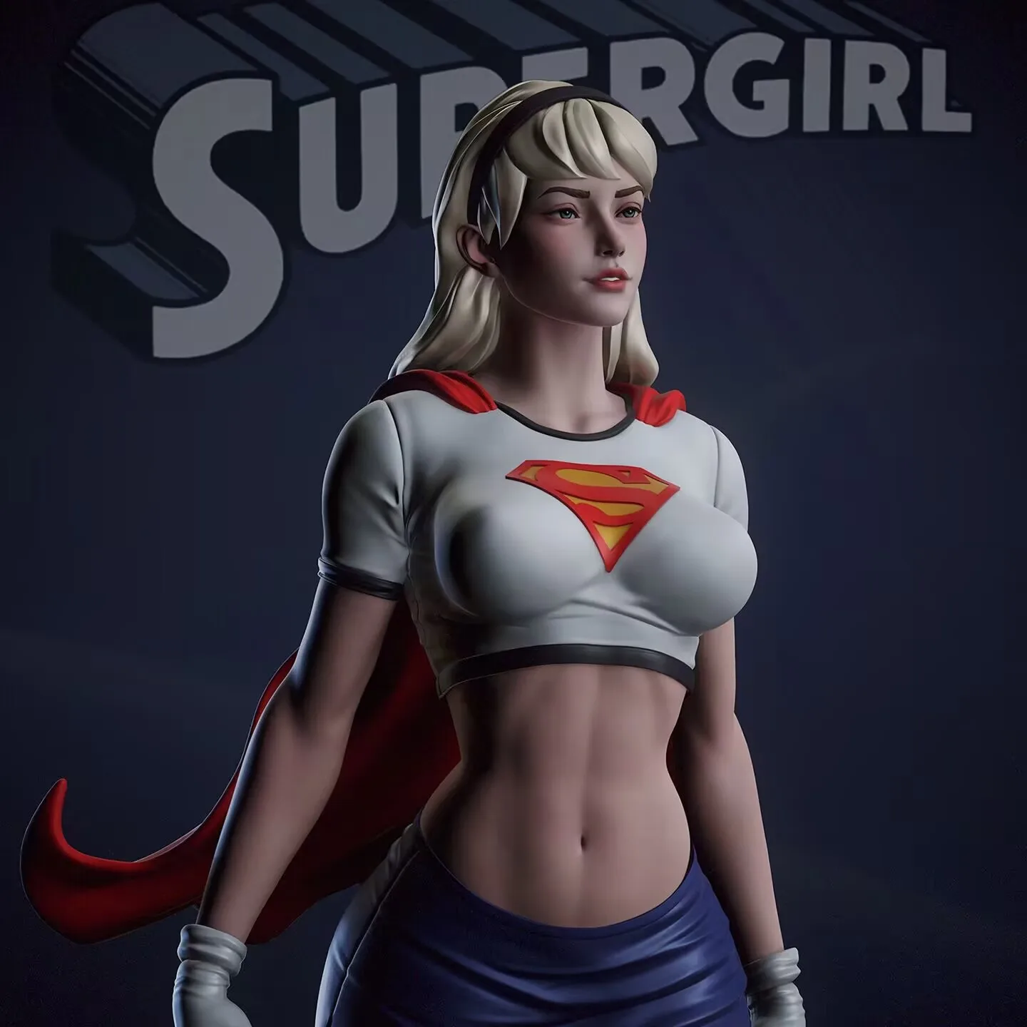 

1/24 Scale Resin Figure Assemble Model Kit Super girl linda Nsfw Unassembled and Unpainted 3D printing diy toy 021