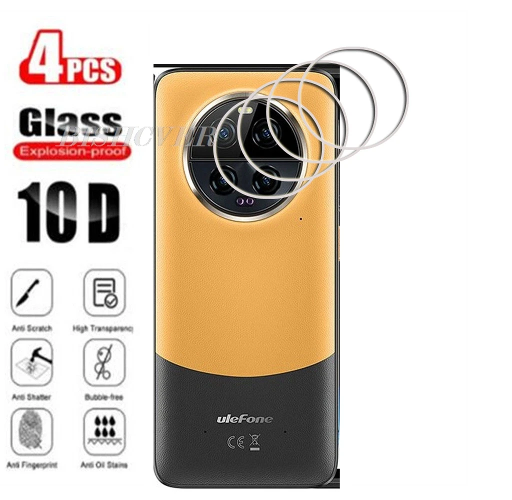 4Pcs Camera Lens Glass FOR For Ulefone Armor 23 Ultra Screen Protector Cover Film Camera Lens Protector Protective Soft Film