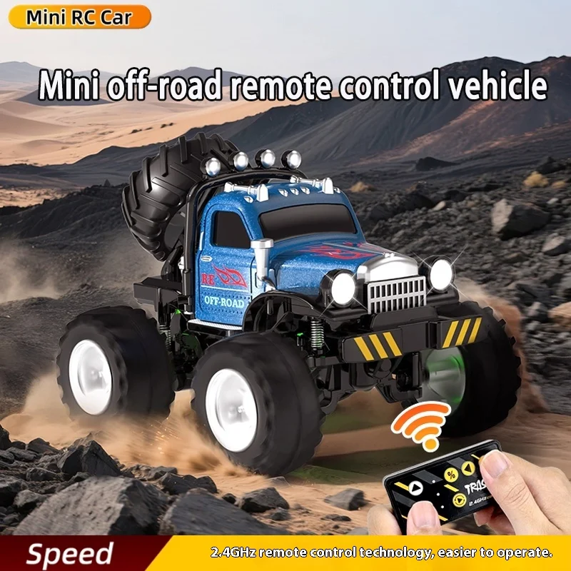JJRC Q222 Mini coche de escalada eléctrico todoterreno de aleación 4WD, juguete de tarjeta corta, vehículo eléctrico para bebé, coche de Control remoto para niños