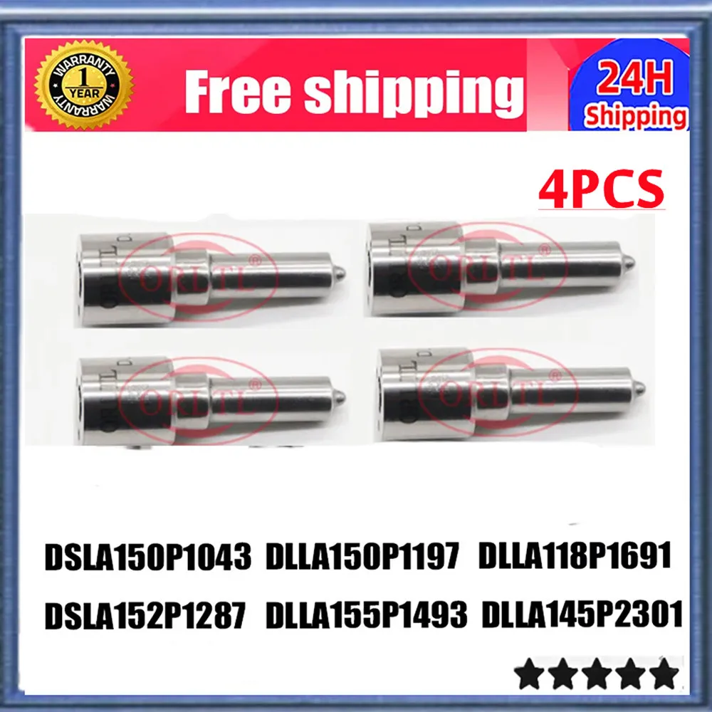 

4 шт. DSLA152P1287 DLLA155P1493 DLLA145P2301 DSLA150P1043 DLLA150P1197 DLLA118P1691 для дизельной форсунки Common Rail
