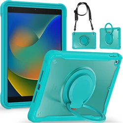 For IPad 10.2 9th 2021 8th 2020 2019 7th Gen Case Kids Safe Hand Hybrid Stand Tablet Cover A2602 A2605 A2603 A2198 A2270 A2197