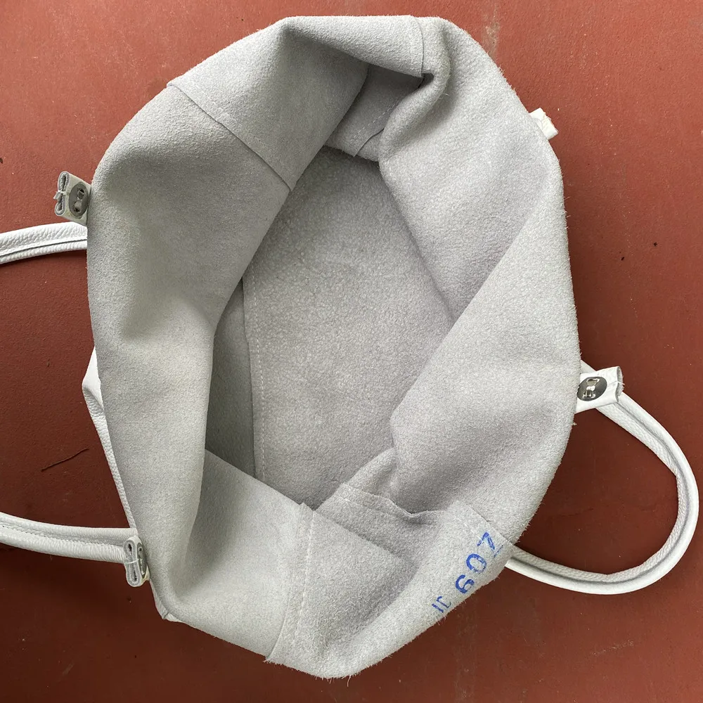Handmade Shoulder Bag Women Genuine Leather Shoulder Bags For Woman\'s Leather Bags White Big Tote Bag Set Large Handbag Pure