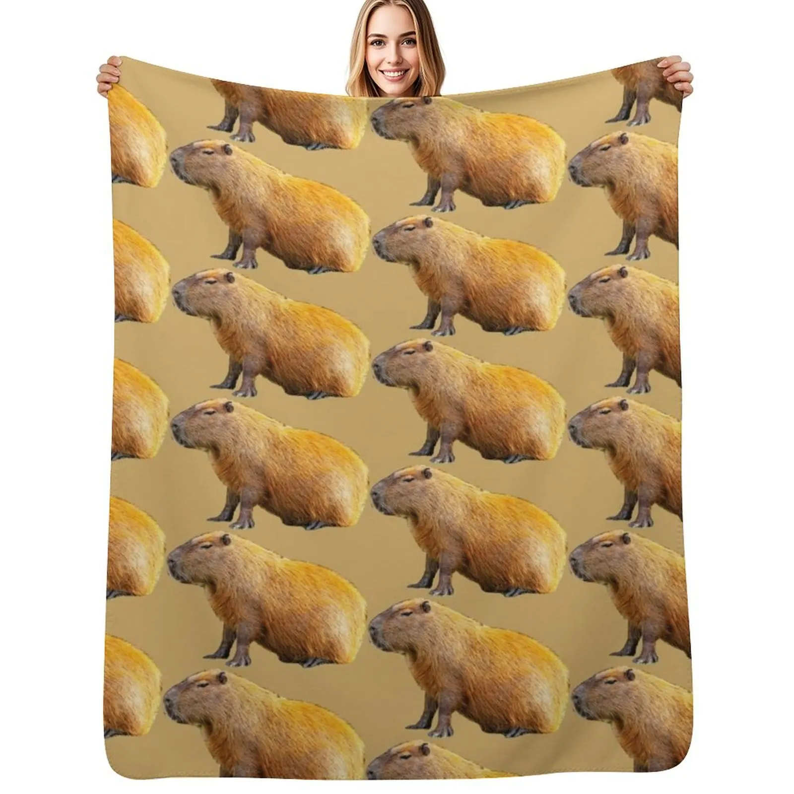 Chilled Capy Throw Blanket for winter Weighted for babies Summer For Baby sofa bed Blankets