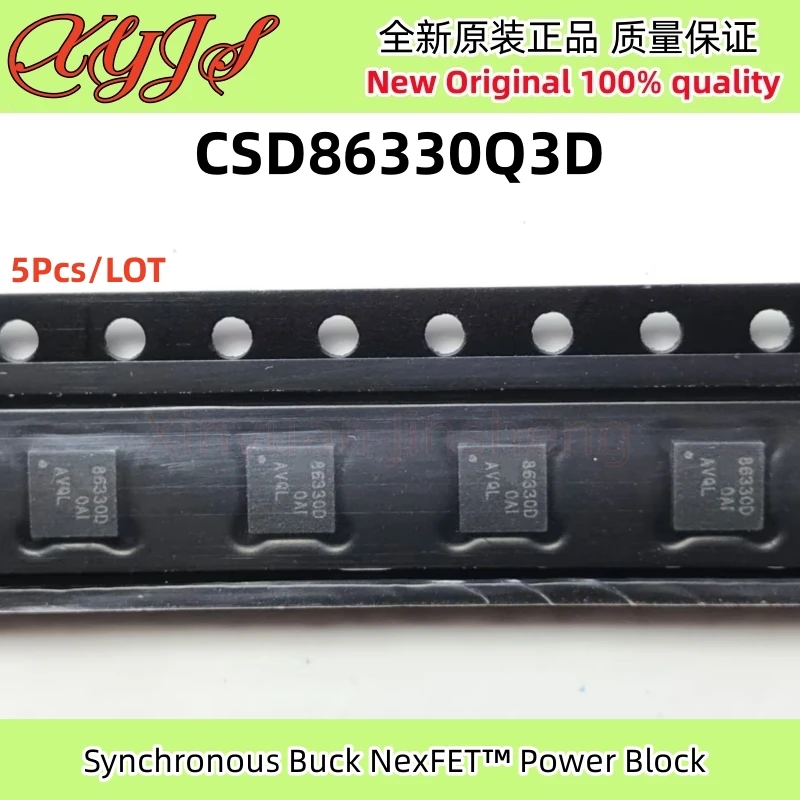 5Pcs/LOT CSD86330Q3D 86330D SON-8 CSD86330 CSD86330D Synchronous Buck NexFET™ Power Block Original New 100% quality