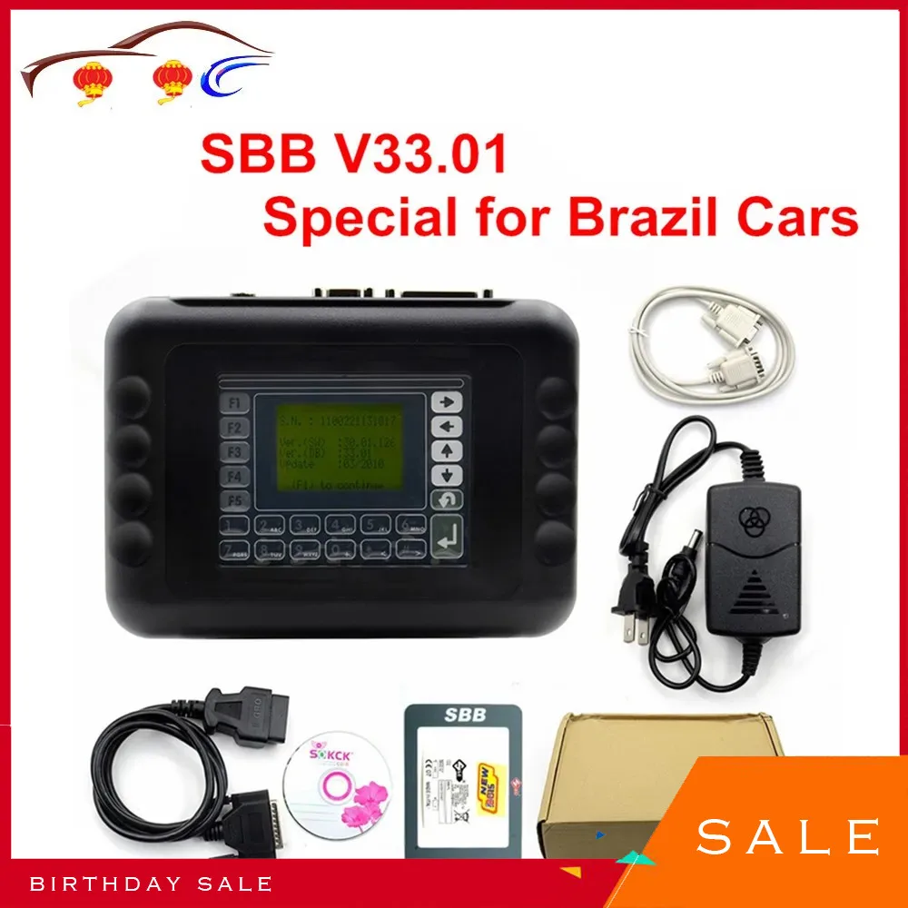 

Car Styling Auto Key Programmer V33.01 SBB Key Programmer For Multi-Brands Brazil Car SBB Silca V33.01 More Function than V33.02