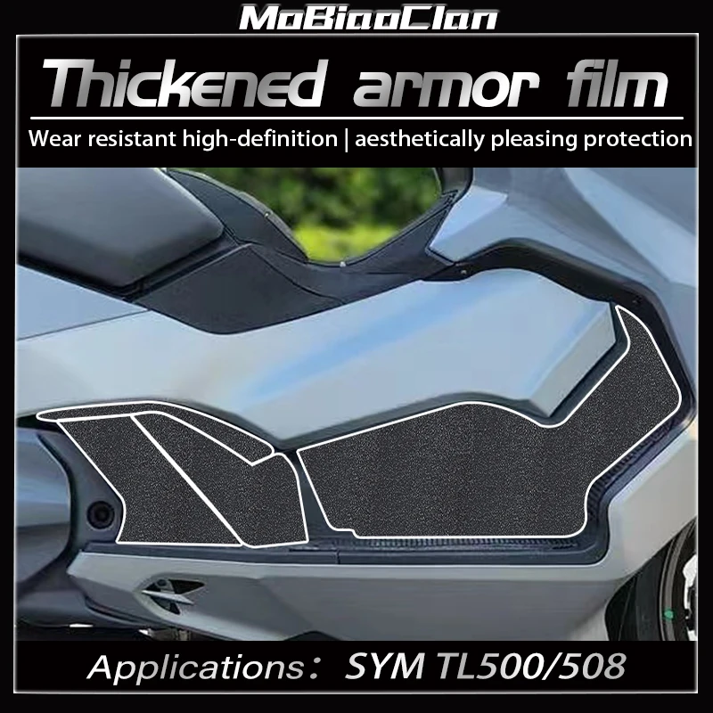 

For SYM TL500 TL508 Motorcycle Thickened Armor Sticker Anti Wear Body Protective Film Fuel Tank Stickers Accessories