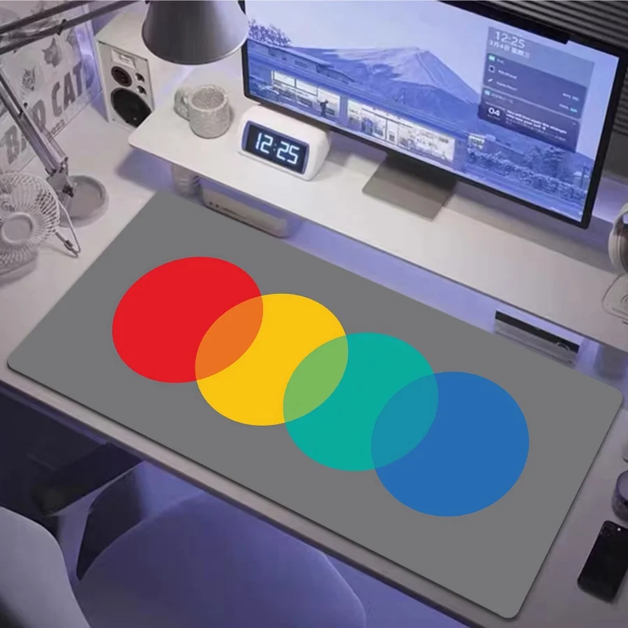 

Коврик для мыши с круглым кольцом Satoru Gojo, абстрактный настольный коврик, коврик для клавиатуры для геймеров, XXL, игровые аксессуары, коврики для мыши