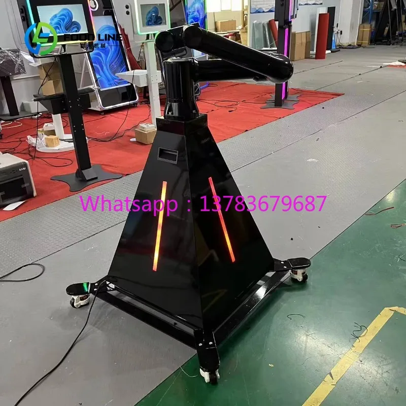 Customized Portable Selfie 360 Degree Platform Spinner Business Photobooth Glambot Robot for Wedding Event Robot Arm for Camera